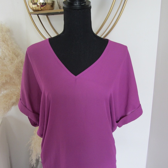 Decree V- Neck Blouse - Picture 1 of 3